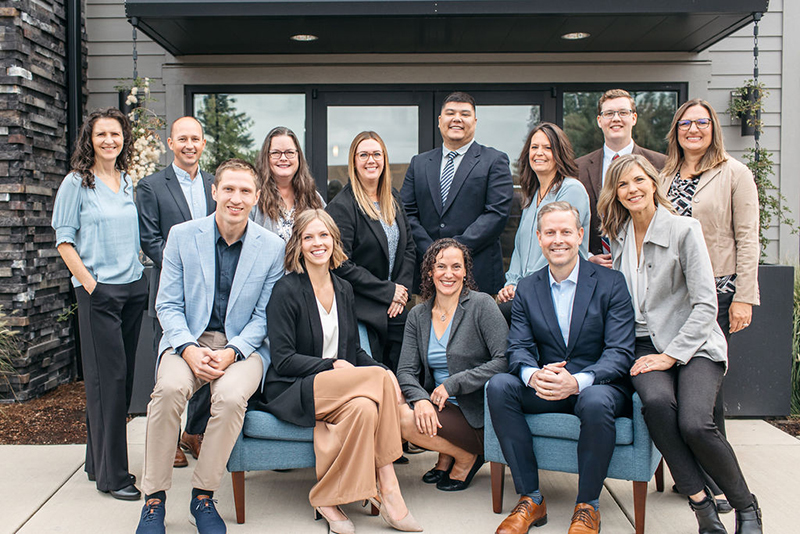 Group photo of the Bain team.